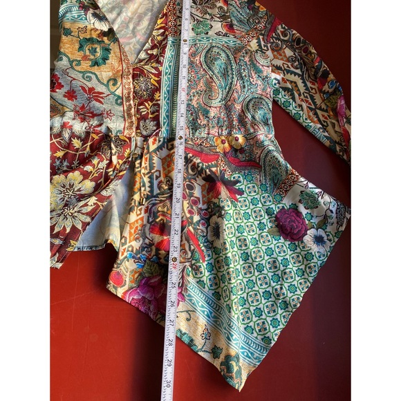Zara Multicolor Patterned Blouse - Picture 13 of 15